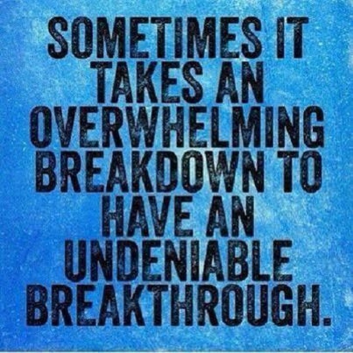 Breakdown = Breakthrough